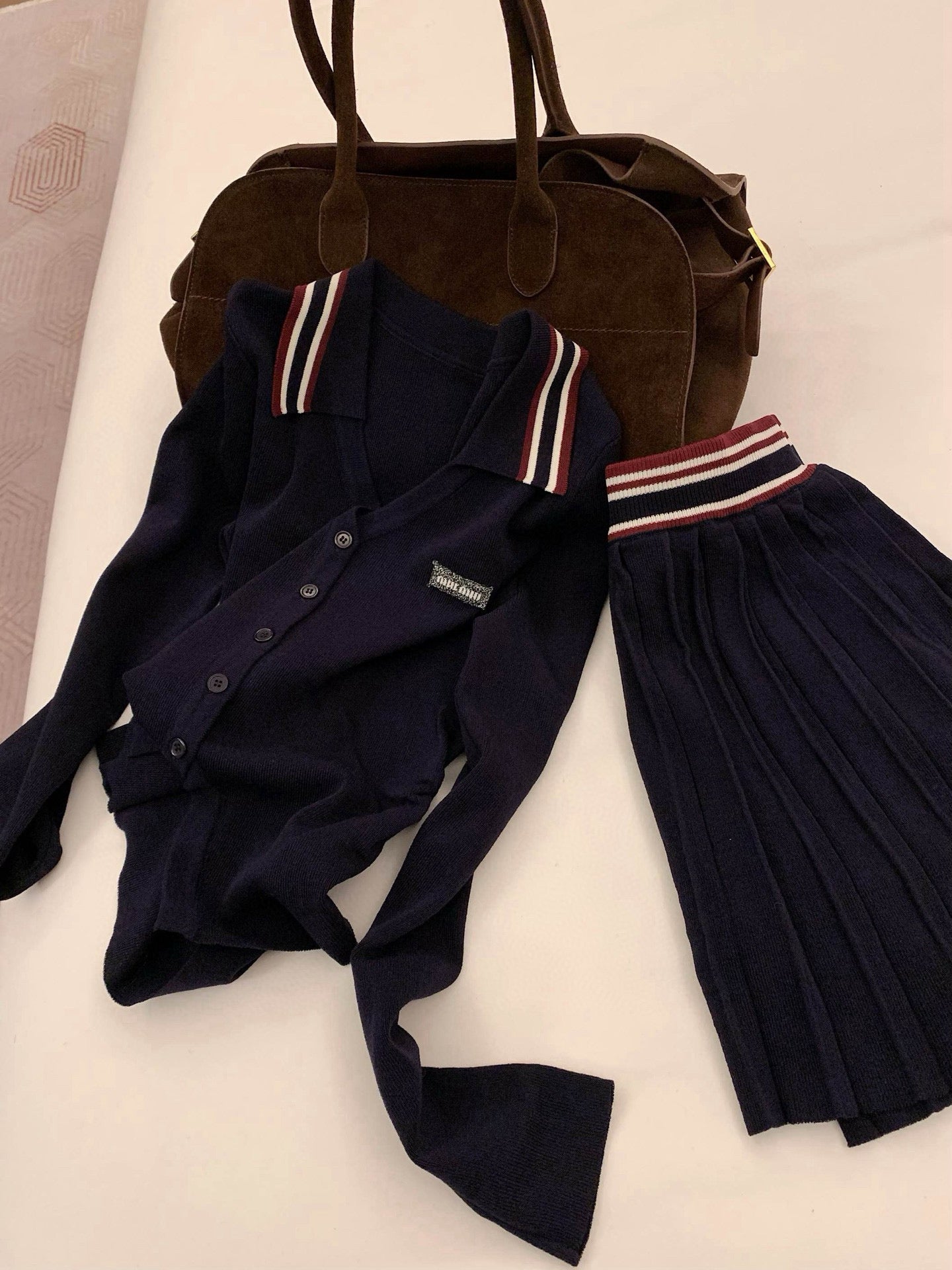 Sweet Miu-Style Knit Set