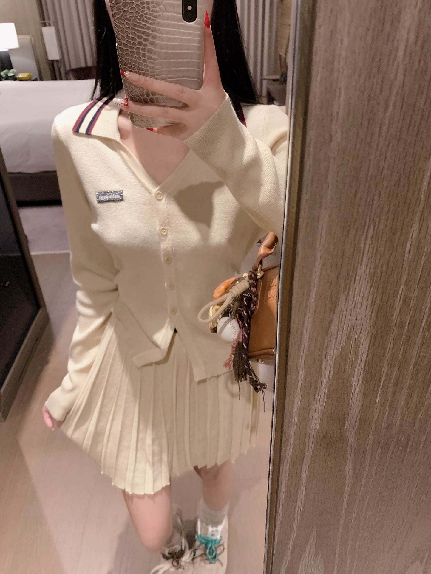 Sweet Miu-Style Knit Set