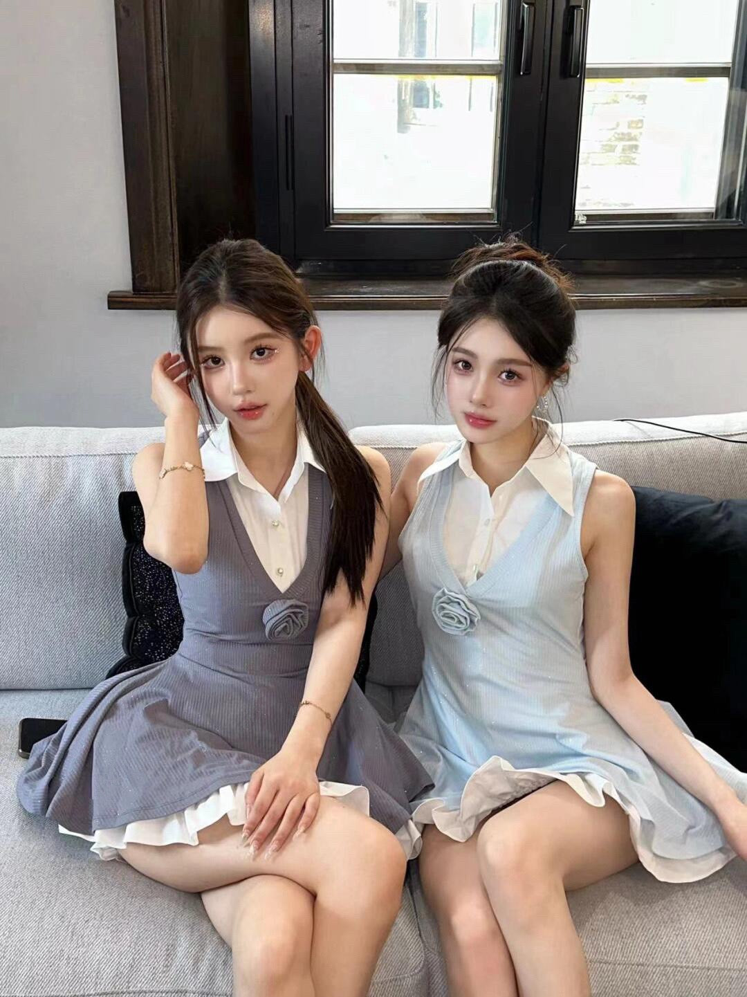 Lsoul Two Piece Shirt Dress