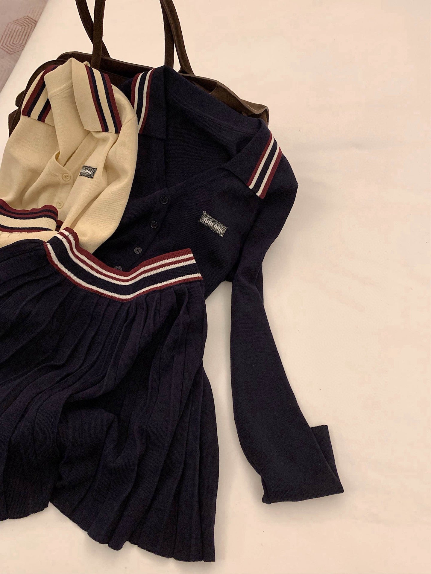 Sweet Miu-Style Knit Set