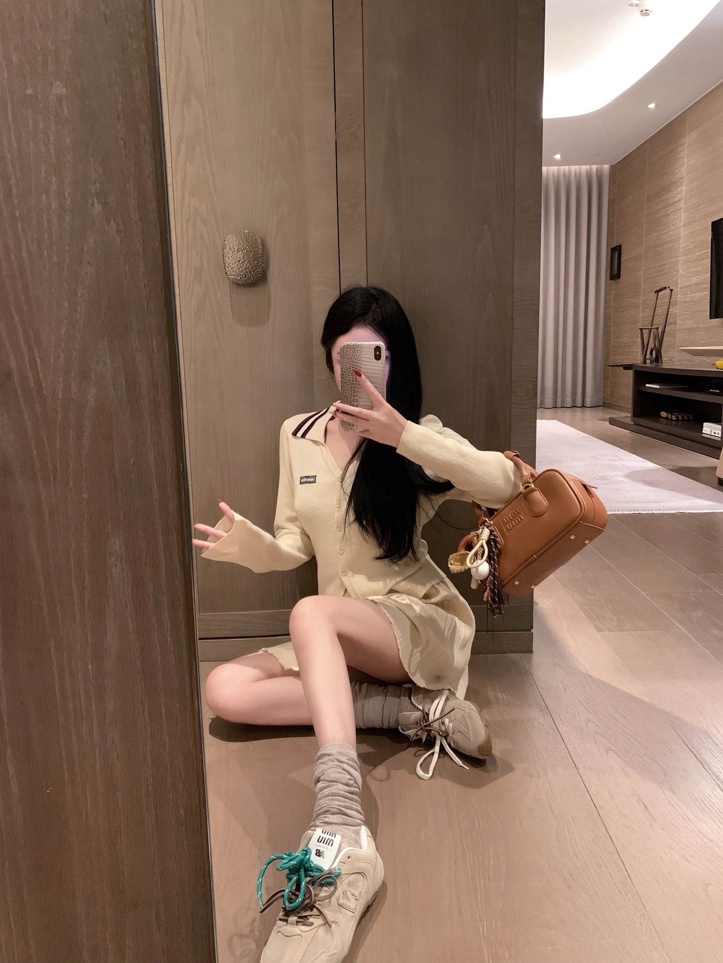 Sweet Miu-Style Knit Set