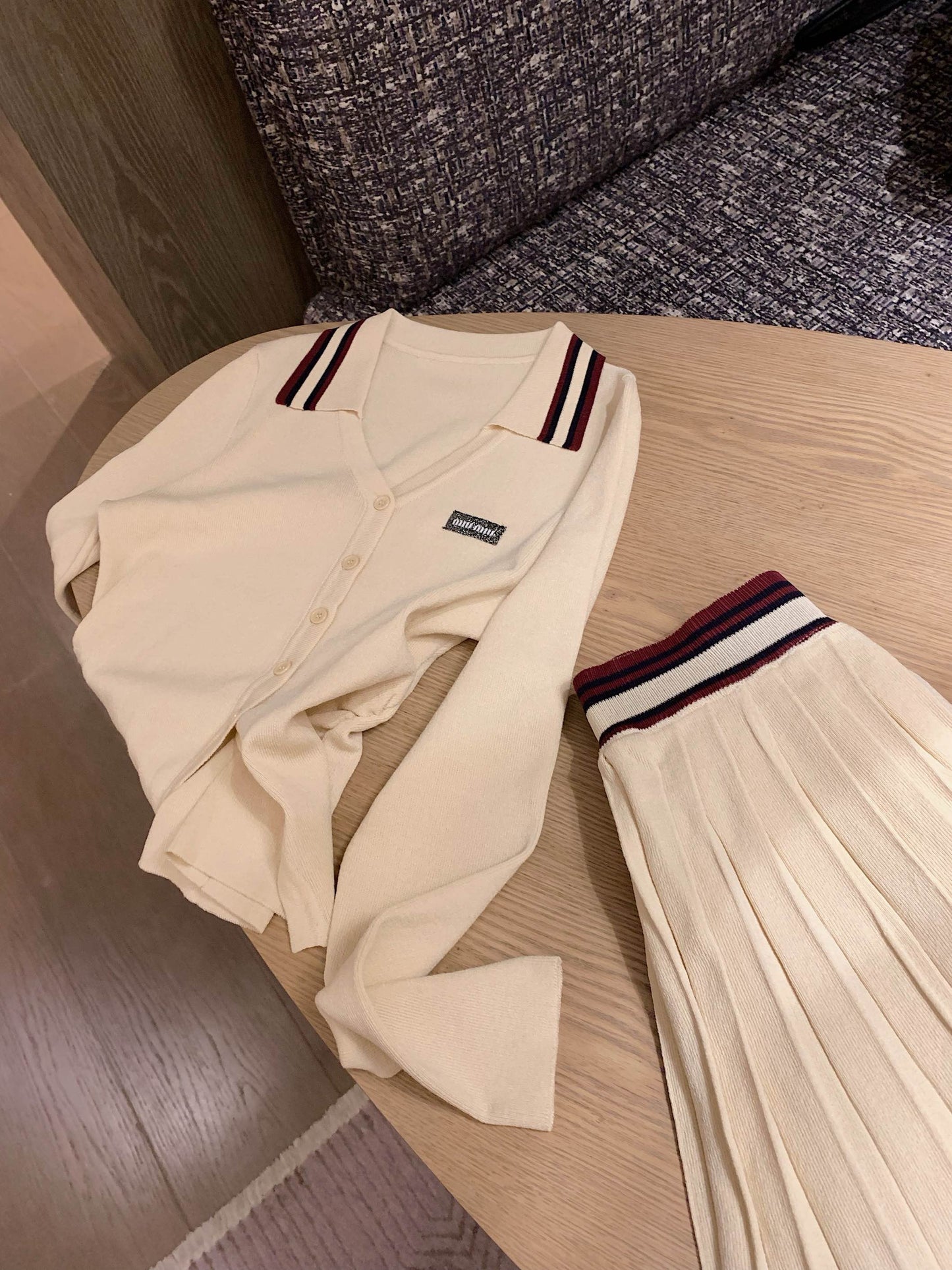 Sweet Miu-Style Knit Set