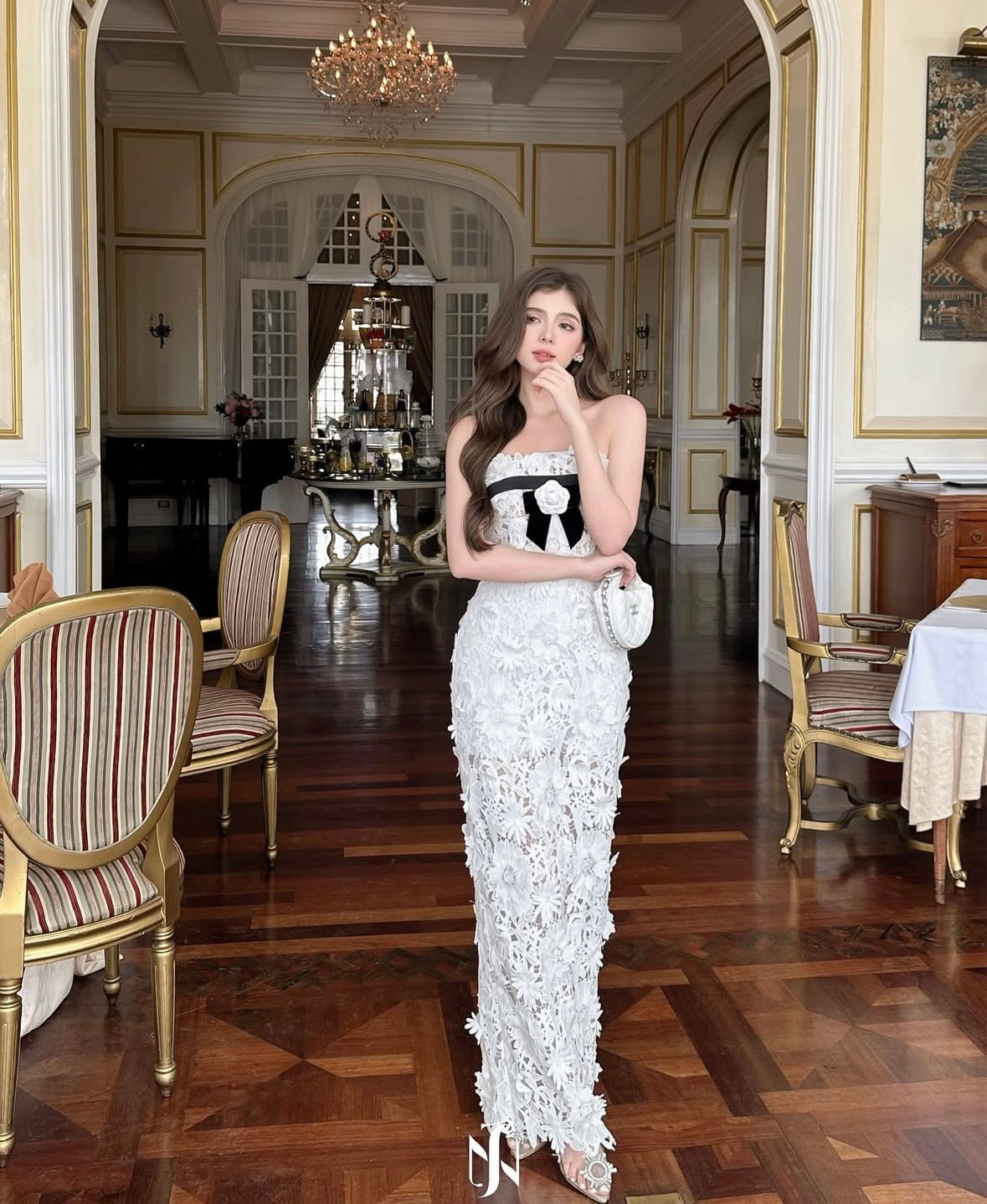 Byjenny | Hollow-Out Strapless Dress