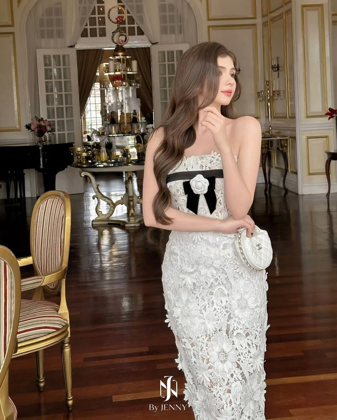 Byjenny | Hollow-Out Strapless Dress