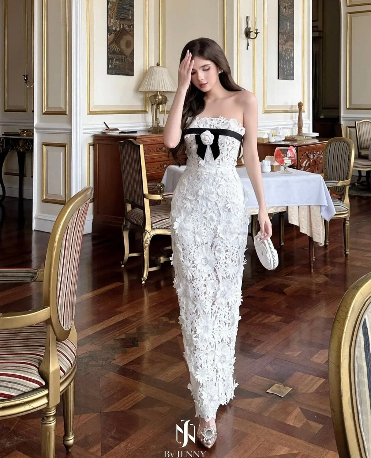 Byjenny | Hollow-Out Strapless Dress
