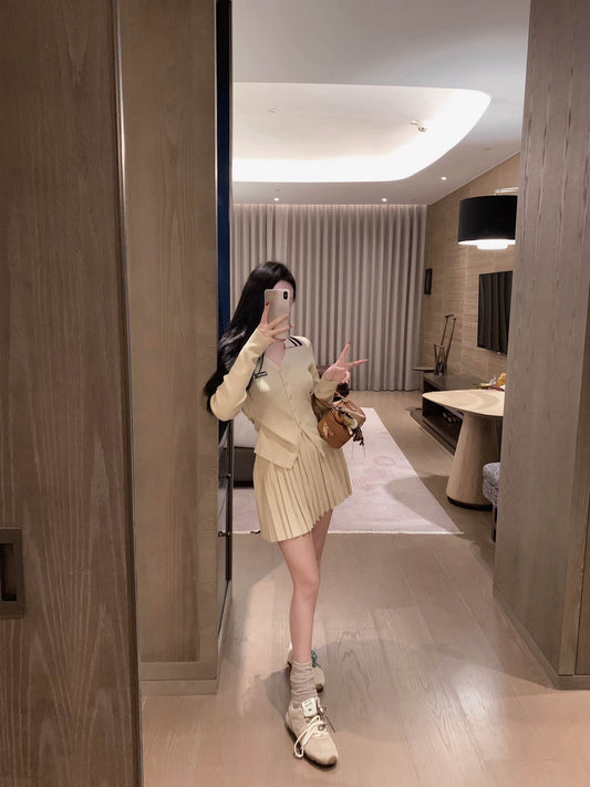 Sweet Miu-Style Knit Set