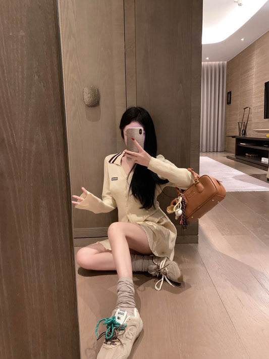 Sweet Miu-Style Knit Set