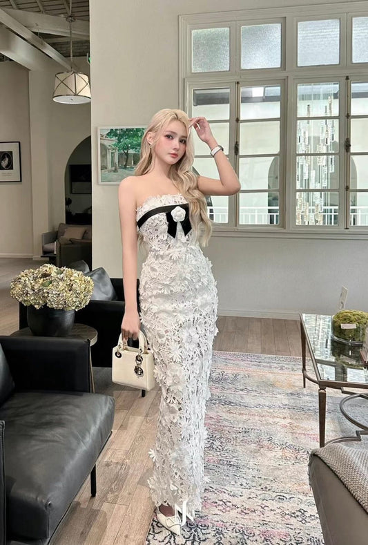 Byjenny | Hollow-Out Strapless Dress